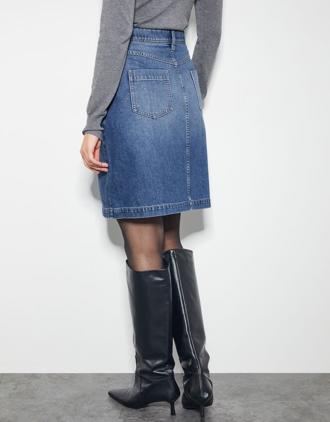 Anisa Denim Mini Skirt, Blue (DENIM BLUE), large