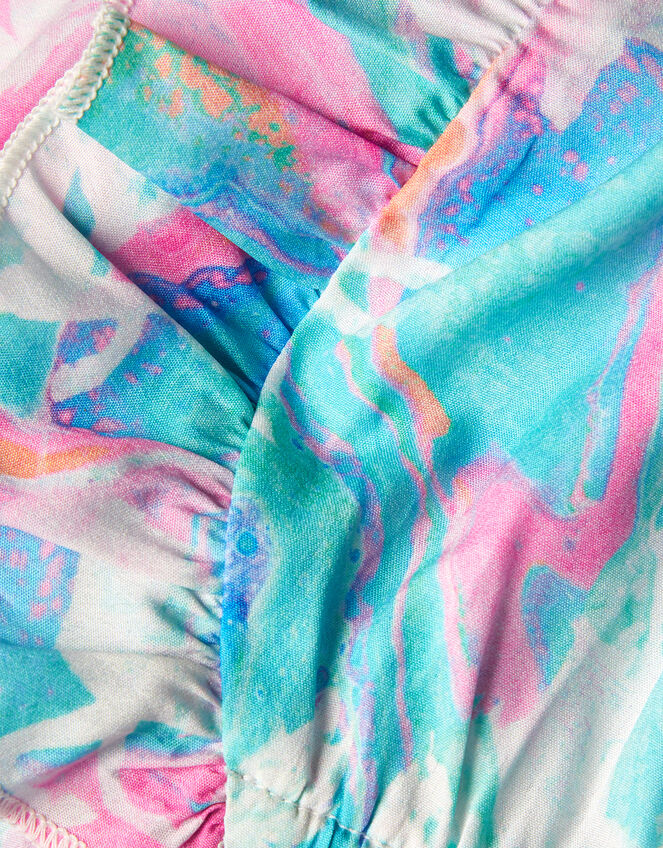 Marble Unicorn Frill Playsuit, Multi (MULTI), large
