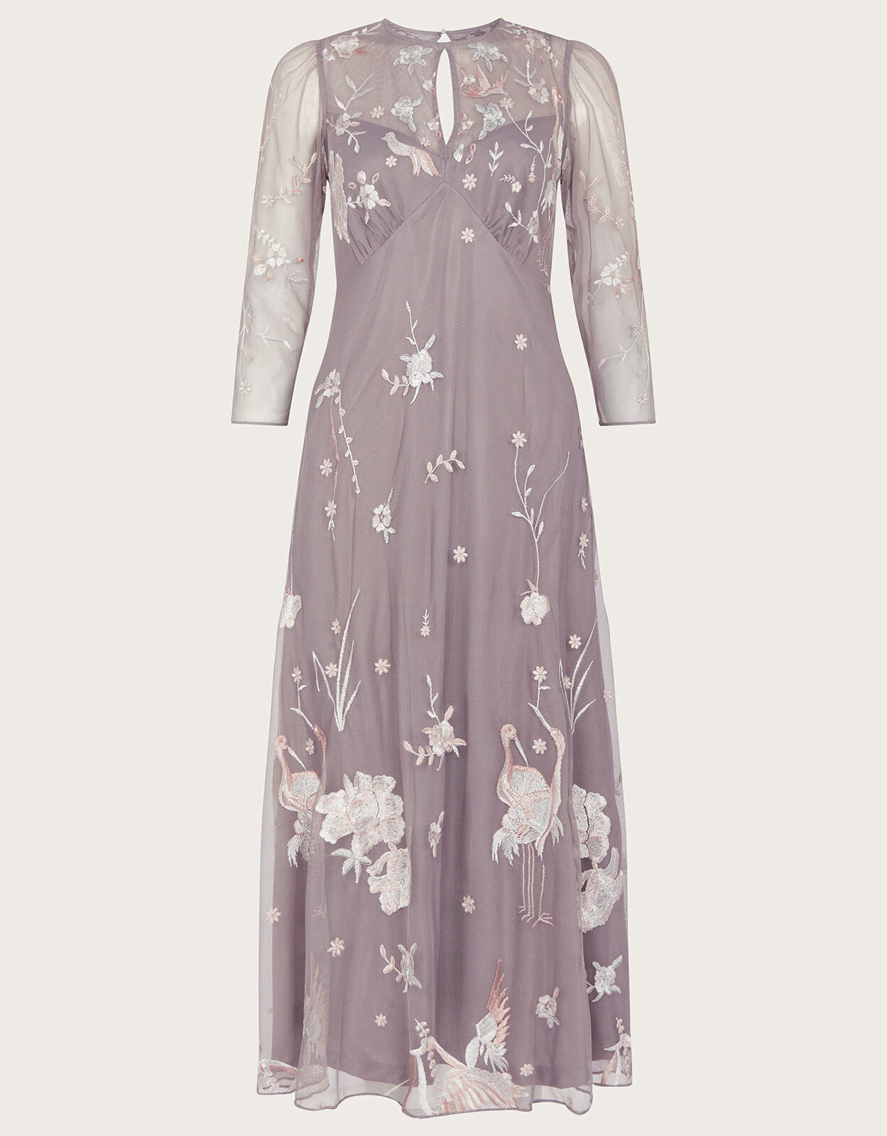 Monsoon grey embellished dress top