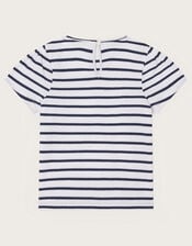 Ciao Bella Stripe T-Shirt, Ivory (IVORY), large
