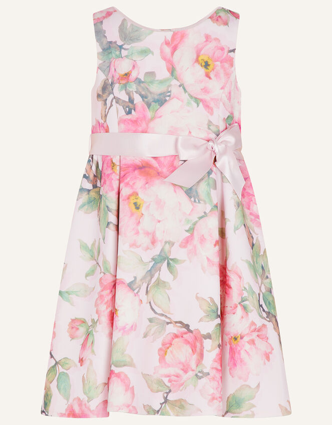 Baby Betty Floral Scuba Dress, Pink (PINK), large