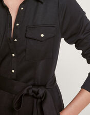 Penny Ponte Jumpsuit, Black (BLACK), large