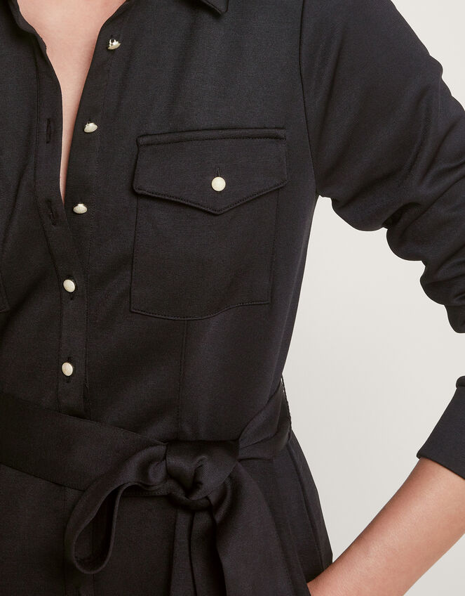 Penny Ponte Jumpsuit, Black (BLACK), large