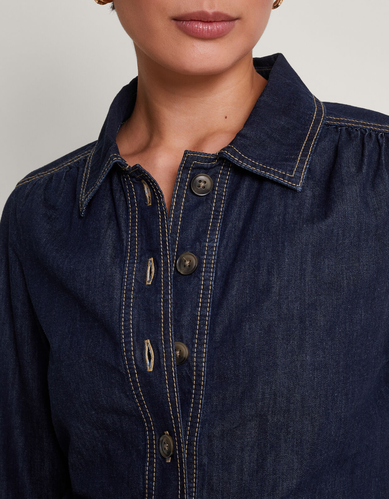 Monsoon denim jumpsuit shop