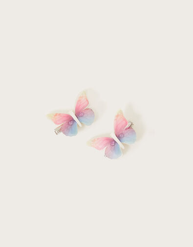 Rainbow Butterfly Clips Set of Two, , large