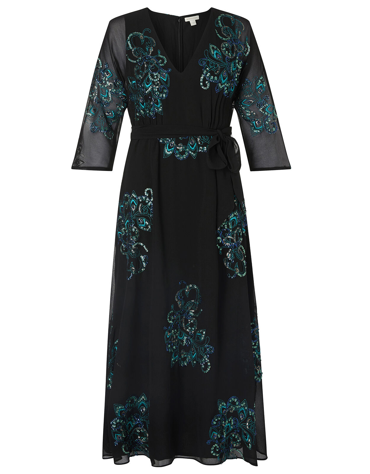 Monsoon apple embellished midi dress clearance
