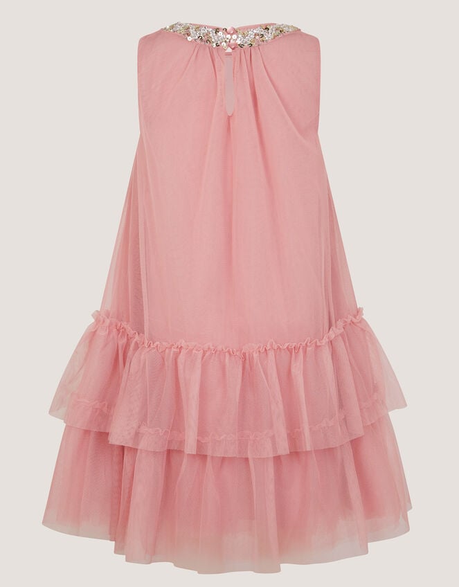 Alex Sequin Swing Party Dress, Pink (DUSKY PINK), large