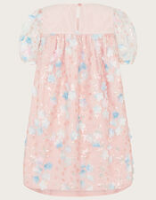 Disco Flower Trapeze Dress, Pink (PALE PINK), large