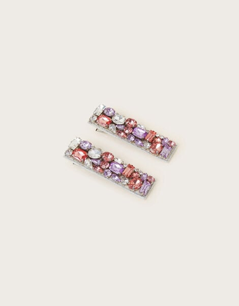 Gem Hair Clips Set of Two, , large