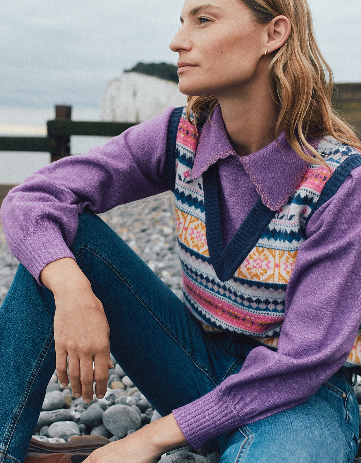 Monsoon pink jumper shop