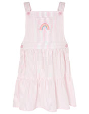 Baby Stripe Pinny and Top , Pink (PINK), large