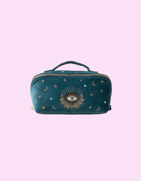 Elizabeth Scarlett Celestial Eye Open Flat Make Up Bag, , large