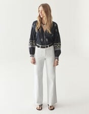 Maison Hotel Chandra Floral Blouse, Black (BLACK), large