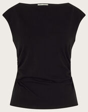 Sandy Slash Cami Top, Black (BLACK), large