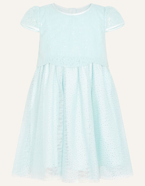 Baby Betsy Scallop Sequin Dress, Green (MINT), large
