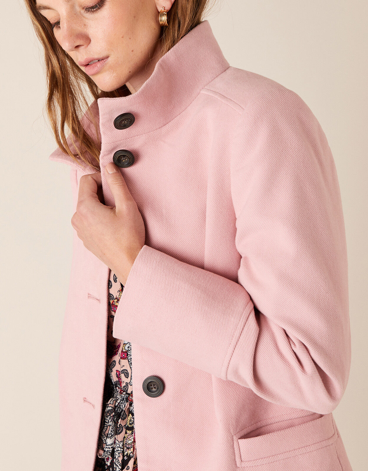 monsoon pink coat