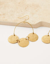 Chloe Coin Hoop Earrings , , large