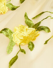 Baby Rose Embroidered Dress, Yellow (LEMON), large