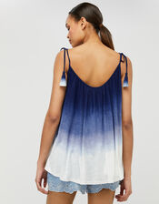 Amelia Dip-Dye Cami in LENZING™ ECOVERO™, Blue (BLUE), large