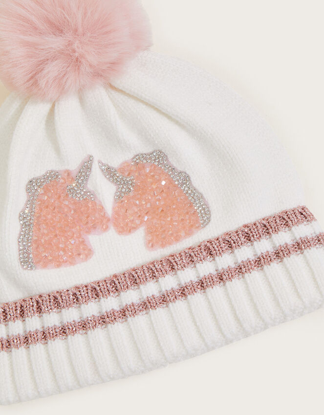 Misty Dazzle Unicorn Hat, Ivory (IVORY), large