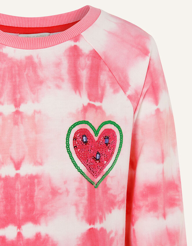 Tie Dye Watermelon Sweatshirt , Pink (PINK), large