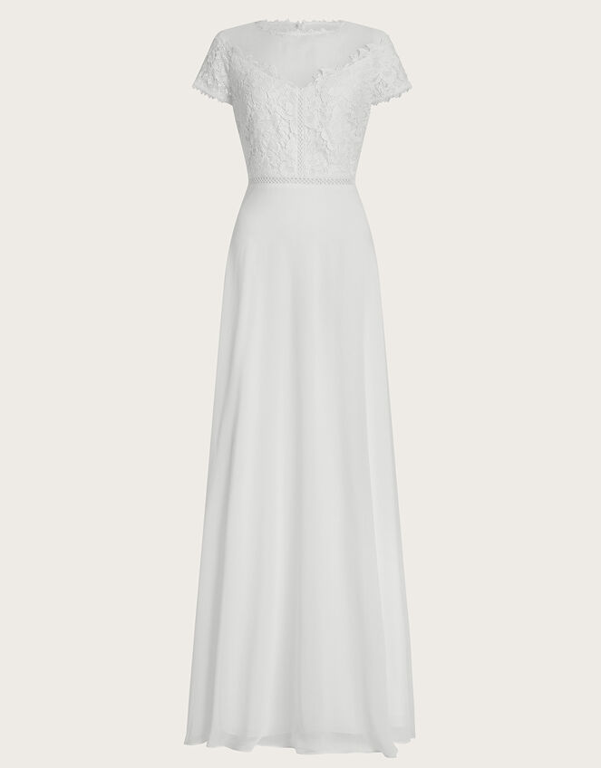 Angela Lace Bridal Maxi Dress, Ivory (IVORY), large