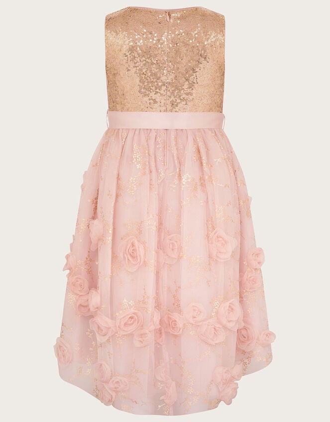 Ella Rose Sequin 3D Dress, Pink (PINK), large