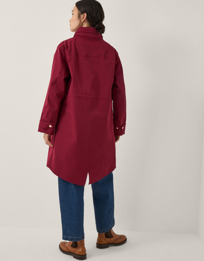 Ada Packable Hood Raincoat, Red (BURGUNDY), large
