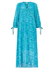 East Bohemian Print Dress, Teal (TEAL), large