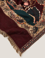 Evie Embroidered Paisley Scarf, , large