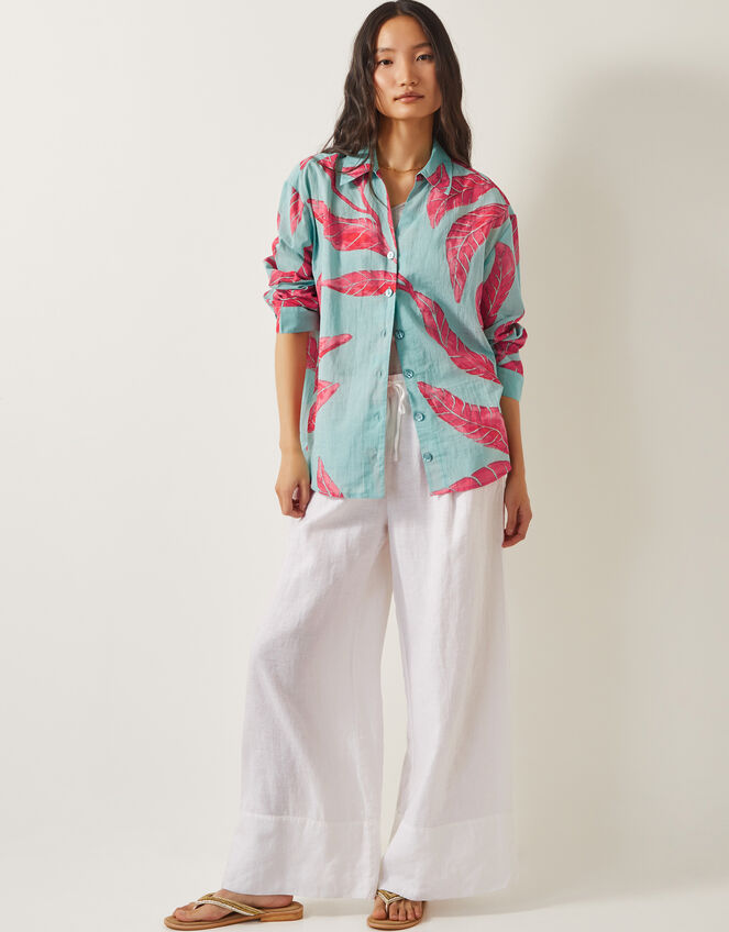 Pamela Palm Shirt, Green (MINT), large