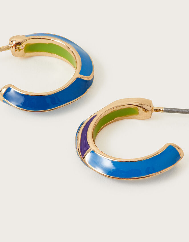 Twist Huggie Hoops, , large