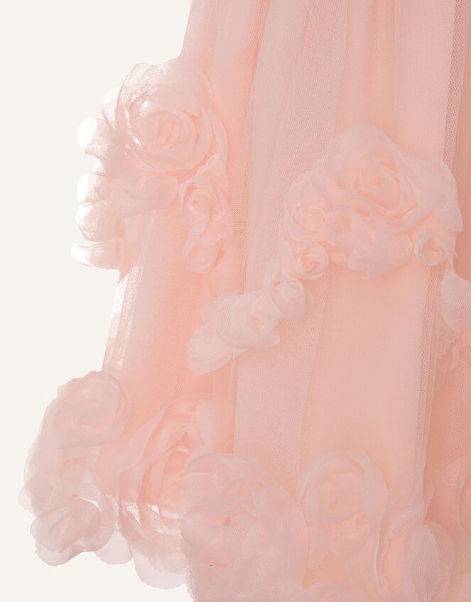 Baby Rosette Lace Dress, Pink (PALE PINK), large