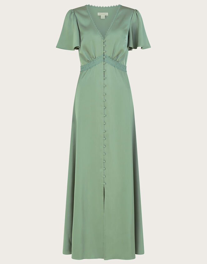 Ivy Shorter Length Maxi Dress, Green (GREEN), large