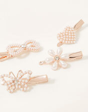 Pretty Pearl Hair Clip Set, , large