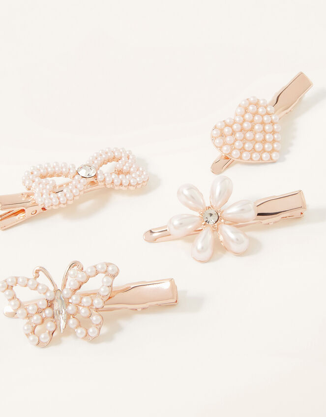 Pretty Pearl Hair Clip Set, , large