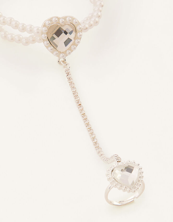 Heart Linked Bracelet and Ring Set, , large