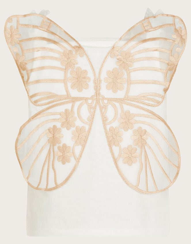 Land of Wonder Butterfly Wings Strappy Top, Ivory (IVORY), large
