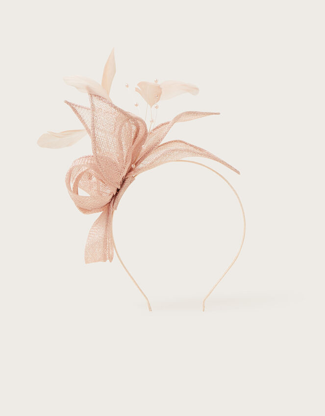 Pearl Feather Fascinator , , large
