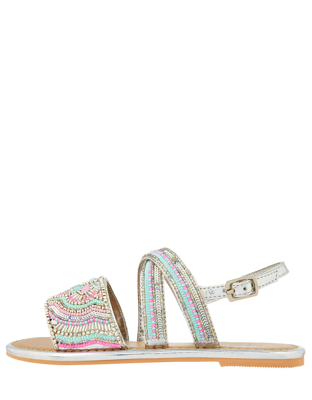 missguided silver sandals