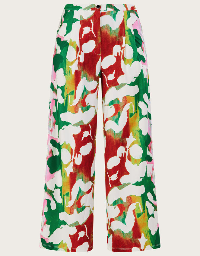 Holden Floral Jersey Trousers with Recycled Polyester, Green (GREEN), large