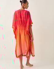 Miley Ombré Kaftan Dress, Orange (ORANGE), large