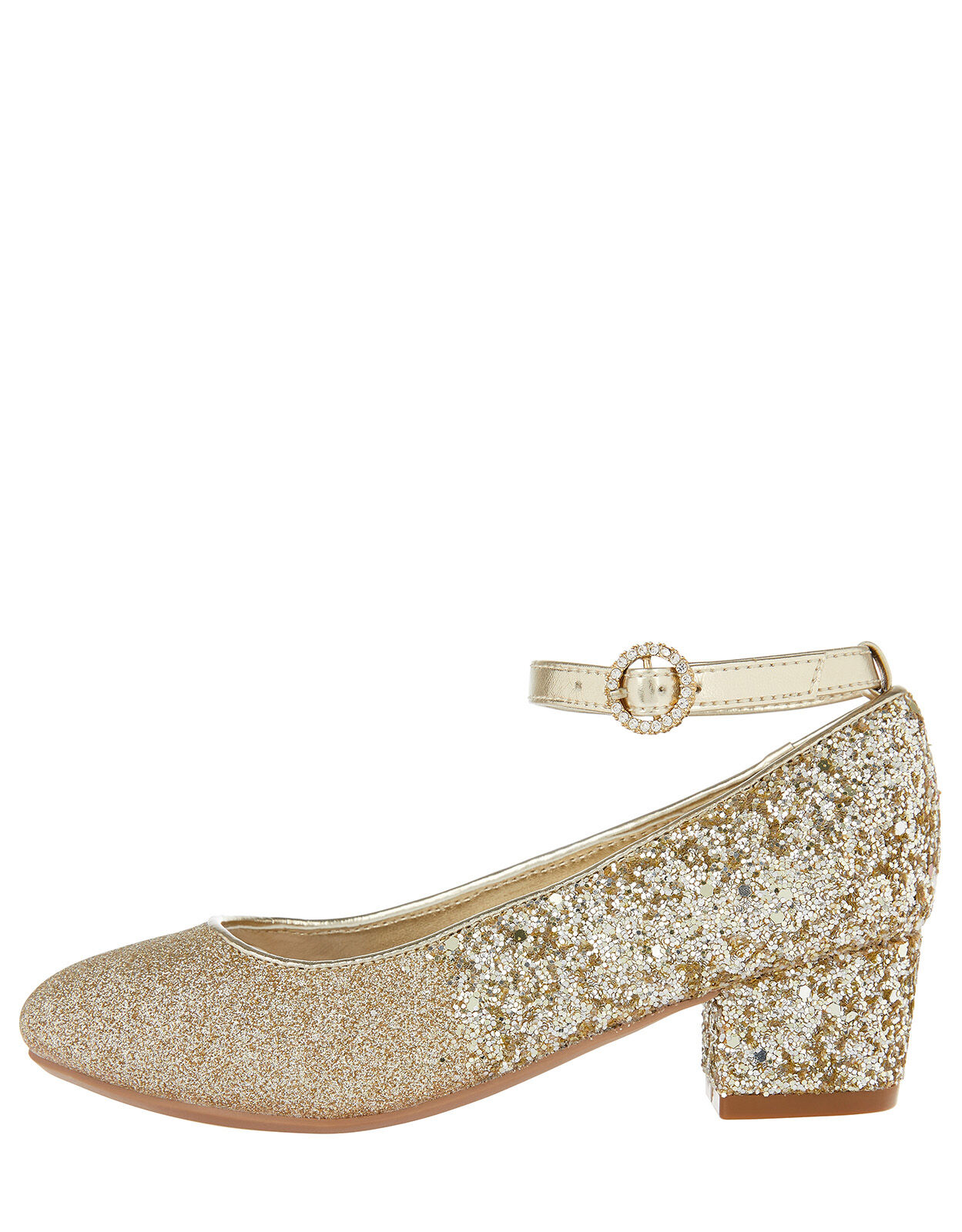Girls gold glitter discount shoes