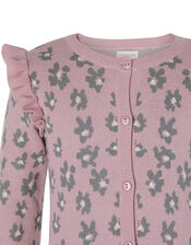 Animal Knit Cardigan, Pink (PALE PINK), large