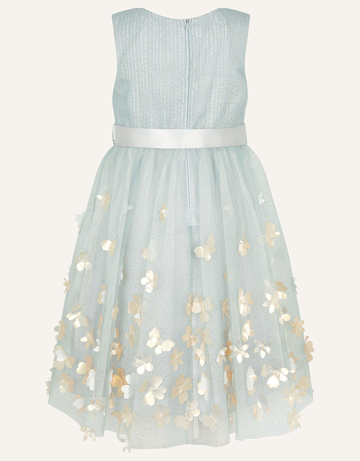 Monsoon grey shop flower girl dress