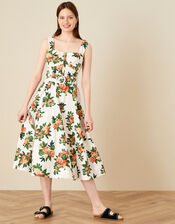 Takala Apple Poplin Dress , Ivory (IVORY), large