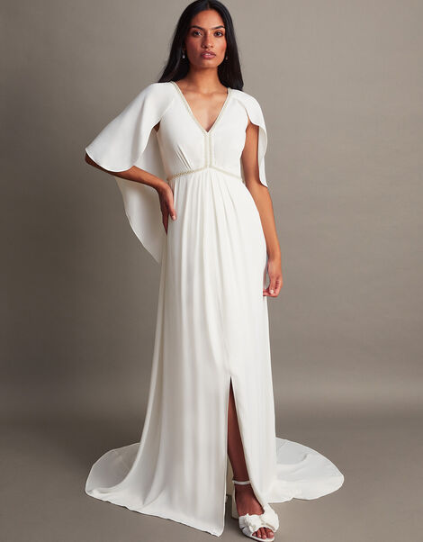 Sophie Satin Bridal Maxi Dress Ivory, Ivory (IVORY), large