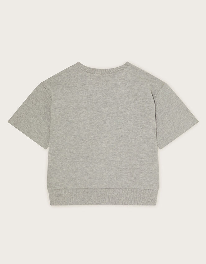 Surf's Up Short Sleeve Sweatshirt, Grey (GREY), large