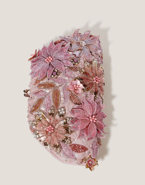 Bloom Floral Embellished Clutch Bag, , large