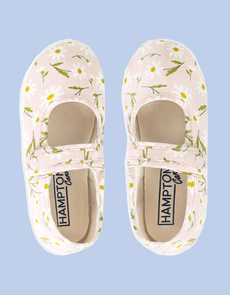 Hampton Canvas Martha Plimsolls Pink, Pink (PINK), large